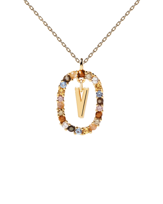 Letter V Necklace (Balance)