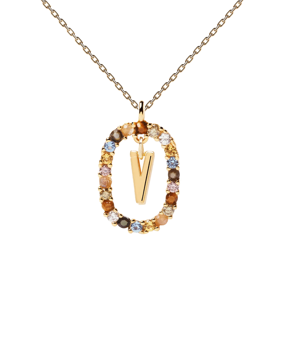 Letter V Necklace (Balance)