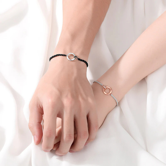 Mobius Ring Couple Matching Bracelet (Balance)