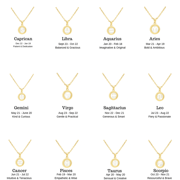 Libra Zodiac Necklace